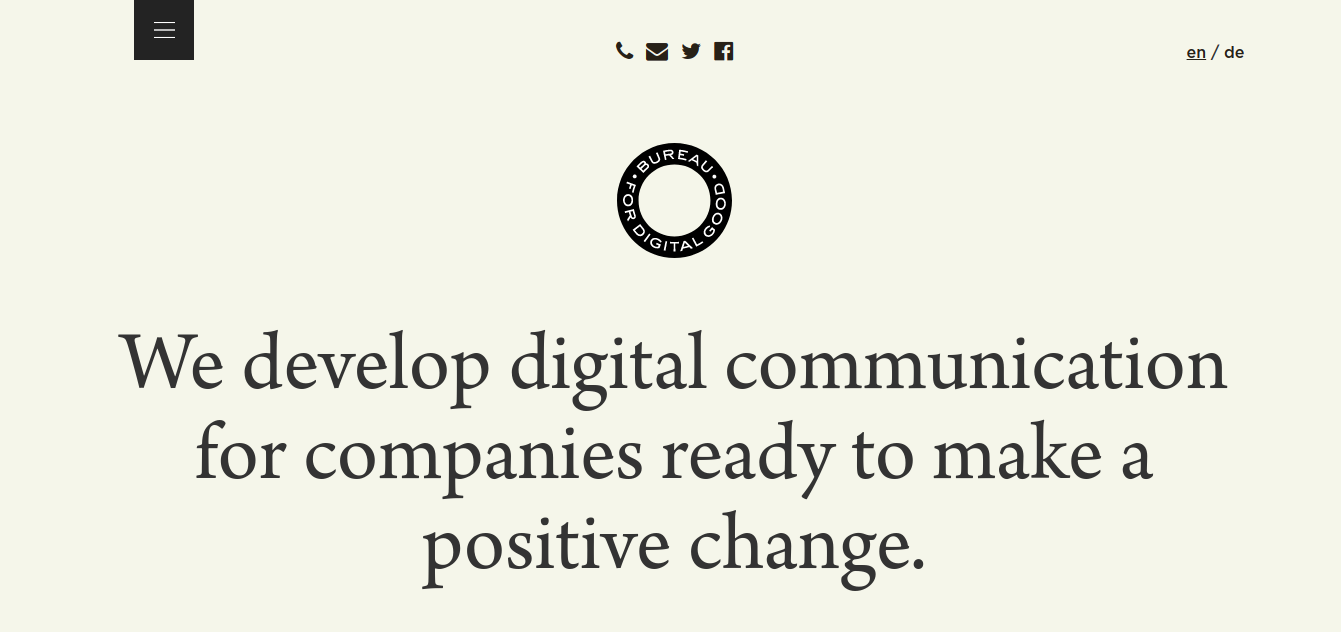 a creative company Bureau for Digital Good