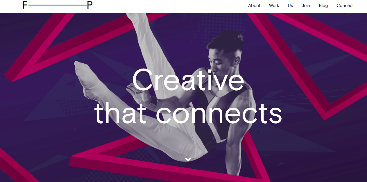 creative agency frontpage